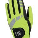 Hy Equestrian Extreme Reflective Children's Softshell Gloves - Reflective Yellow additional 1