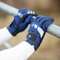 Hy Equestrian Extreme Reflective Softshell Gloves - Navy additional 3