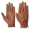 Hy Equestrian Leather Riding Gloves - Light Brown additional 1