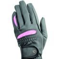 Hy Equestrian Lightweight Riding Gloves - Black/Pink additional 1