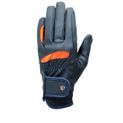 Hy Equestrian Lightweight Riding Gloves - Navy/Orange additional 1