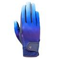 Hy Equestrian Ombre Riding Gloves - Navy/Ocean additional 1