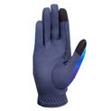 Hy Equestrian Ombre Riding Gloves - Navy/Ocean additional 4