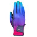 Hy Equestrian Ombre Riding Gloves - Navy/Vibrant additional 1
