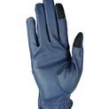 Hy Equestrian Shimmer Riding Gloves Navy With Navy/Silver Diamantes additional 2
