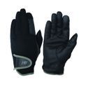 Hy Equestrian Sport Dynamic Lightweight Riding Gloves - Black/Charcoal Grey additional 1