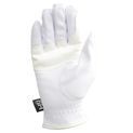 Hy Equestrian Synthetic Leather Riding Gloves - White additional 2