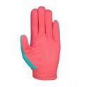 Hy Equestrian Thelwell Collection All Rounder Riding Gloves - Aquarius/Pink/Teal additional 3