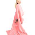 Hy Equestrian Thelwell Collection Fleece Blanket - Pink/Mint additional 2