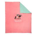 Hy Equestrian Thelwell Collection Fleece Blanket - Pink/Mint additional 1