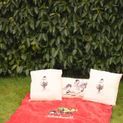 Hy Equestrian Thelwell Collection Fleece Blanket - Red/Navy additional 2