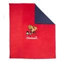 Hy Equestrian Thelwell Collection Fleece Blanket - Red/Navy additional 1