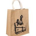 Hy Equestrian Thelwell Collection Large Hessian Bag - Natural Jumper additional 2