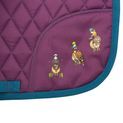 Hy Equestrian Thelwell Collection Pony Friends Saddle Pad - Imperial Purple/Pacific Blue additional 3