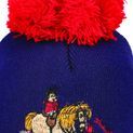 Hy Equestrian Thelwell Collection Practice Makes Perfect Bobble Hat - Navy/Red additional 4