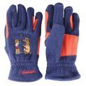 Hy Equestrian Thelwell Collection Practice Makes Perfect Children's Fleece Riding Gloves - Navy/Red additional 1