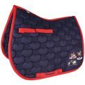 Hy Equestrian Thelwell Collection Practice Makes Perfect Saddle Pad - Navy/Red additional 1