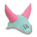 Hy Equestrian Thelwell Collection Trophy Fly Veil - Mint/Pink additional 1