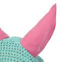 Hy Equestrian Thelwell Collection Trophy Fly Veil - Mint/Pink additional 2