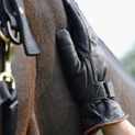 Hy Equestrian Thinsulate™ Leather Winter Riding Gloves - Black/Tan Stitch additional 3
