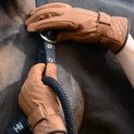 Hy Equestrian Thinsulate™ Quilted Soft Leather Winter Riding Gloves - Tan additional 4