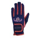 Hy Equestrian Tractors Rock Gloves - Navy/Red additional 1