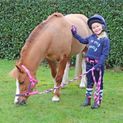 I Love My Pony Collection Fleece Gloves by Little Rider - Navy/Pink additional 3