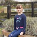 I Love My Pony Collection Long Sleeve T-Shirt by Little Rider - Navy additional 12