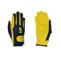 Lancelot Children’s Riding Gloves by Little Knight - Yellow/Navy additional 1