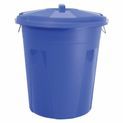 Lincoln Dustbin &amp; Lid - Blue additional 3
