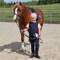 Little Unicorn Breeches by Little Rider - Navy/Candy Pink additional 4