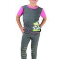 Merry Go Round Pull On Jodhpurs by Little Rider - Grey/Pink additional 6