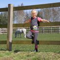 Merry Go Round Pull On Jodhpurs by Little Rider - Grey/Pink additional 3