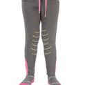 Merry Go Round Pull On Jodhpurs by Little Rider - Grey/Pink additional 1