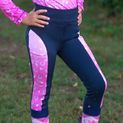Pony Fantasy Riding Tights by Little Rider - Navy/Pink additional 4