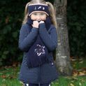 Pony Passion Quilted Jacket by Little Rider - Navy additional 7