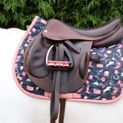 Pony Passion Saddle Pad by Little Rider - Blush/Navy additional 4