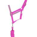 Reflector Head Collar &amp; Lead Rope by Hy Equestrian - Pink additional 3