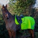 Reflector Quarter Mesh Exercise Sheet by Hy Equestrian - Yellow additional 3