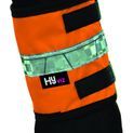 Reflector Retro Horse Leg Wraps by Hy Equestrian - Orange/Black additional 1