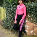 Reflector Riding Tights by Hy Equestrian - Pink additional 1