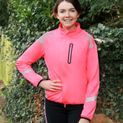 Reflector Riding Tights by Hy Equestrian - Pink additional 3