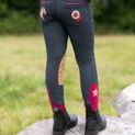 Riding Star Collection Denim Jodhpurs by Little Rider - Navy/Burgundy additional 6