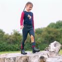 Riding Star Collection Denim Jodhpurs by Little Rider - Navy/Burgundy additional 9