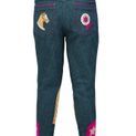 Riding Star Collection Denim Jodhpurs by Little Rider - Navy/Burgundy additional 11
