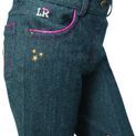 Riding Star Collection Denim Jodhpurs by Little Rider - Navy/Burgundy additional 13