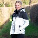 Silva Flash Waterproof Duo Padded Jacket by Hy Equestrian - Black/Reflective Silver additional 8