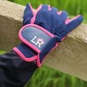 Stacy Children's Riding Gloves by Little Rider - Navy/Pink additional 3