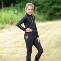 Supreme Products Active Junior Show Rider Base Layer - Black/Gold additional 6