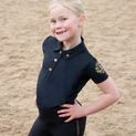 Supreme Products Active Junior Show Rider Polo Shirt - Black/Gold additional 4